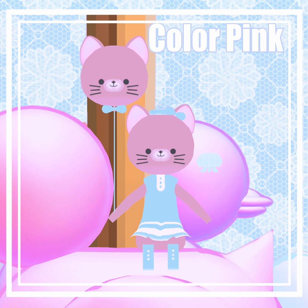 オリジナル3Dモデル FuwaFuwaCat (ふわふわキャット)