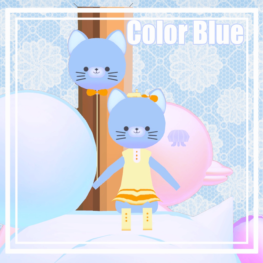 オリジナル3Dモデル FuwaFuwaCat (ふわふわキャット)