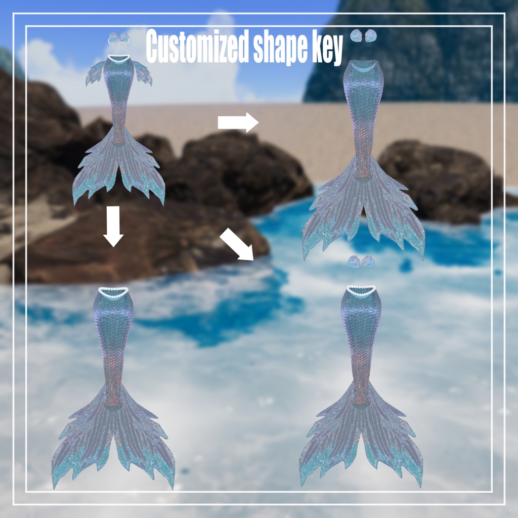 Crystal Mermaid アセット正規版 複数対応