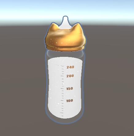 VRChat想定 キラキラベイビーボトルアセット