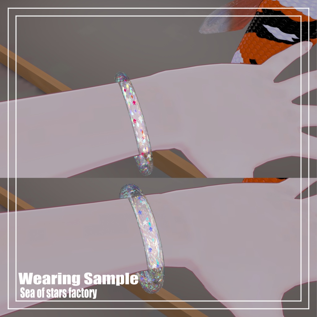 VRChat想定 ピカピカ光るアクアリウムヘイロー