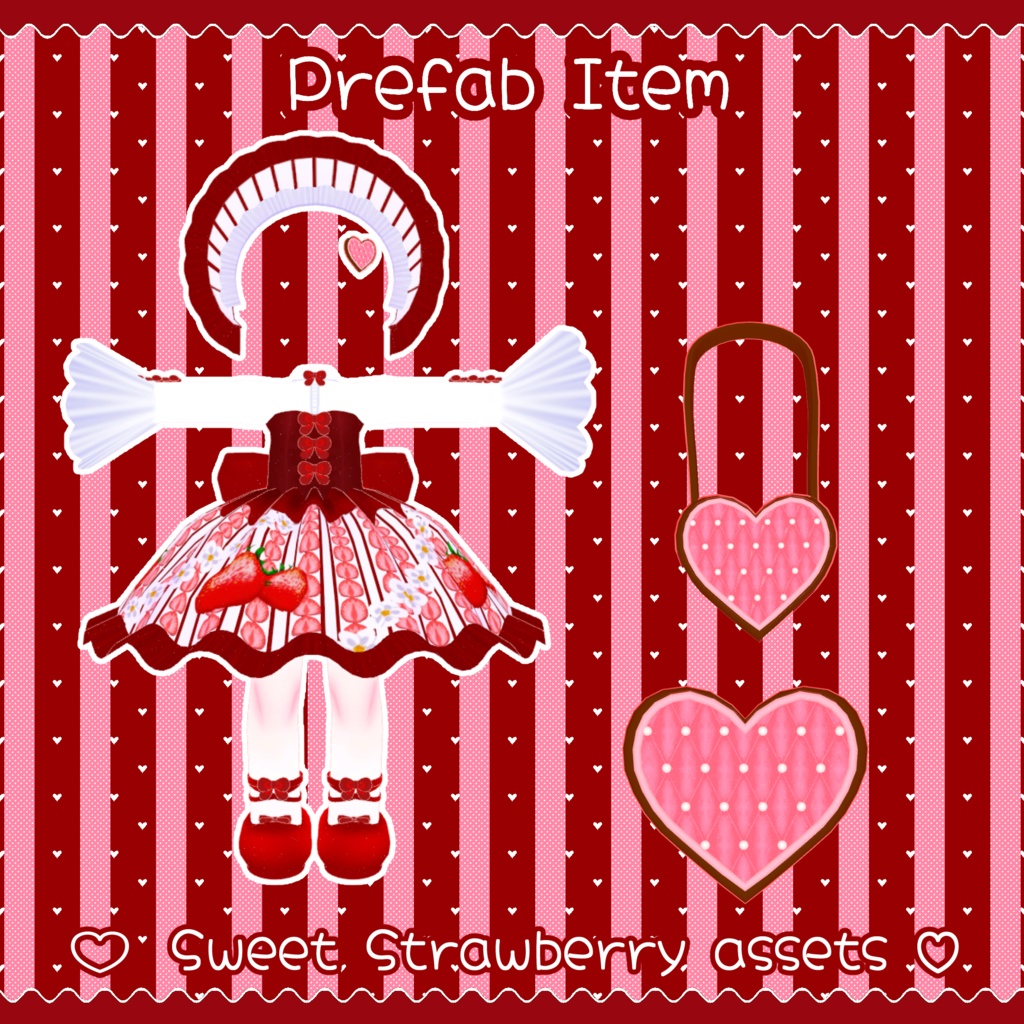 コロネ(共通素体クララ)、キプフェル用衣装 スイートストロベリーアセット