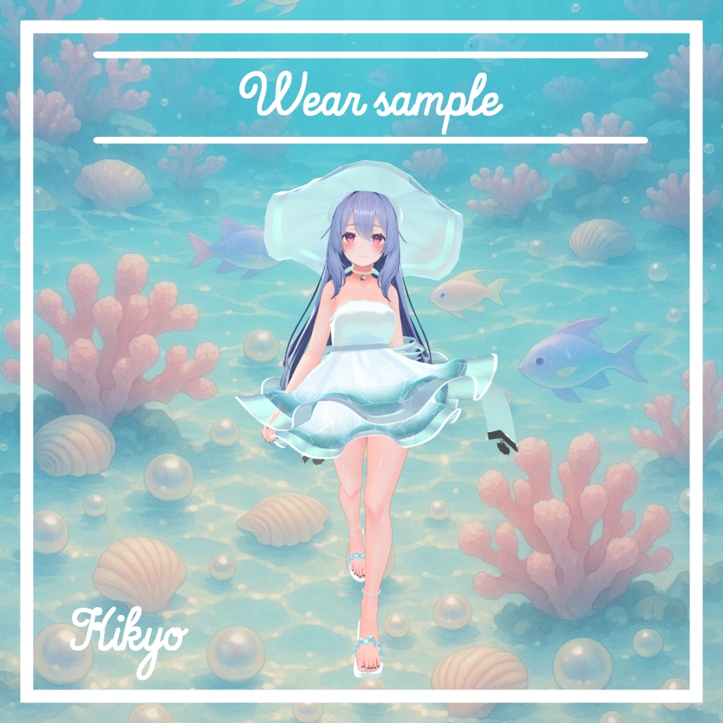 VRC想定 複数アバター対応スイムウェア ロゼ・リボンアセット