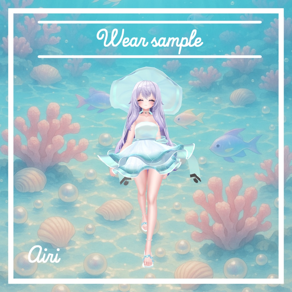 VRC想定 複数アバター対応スイムウェア ロゼ・リボンアセット