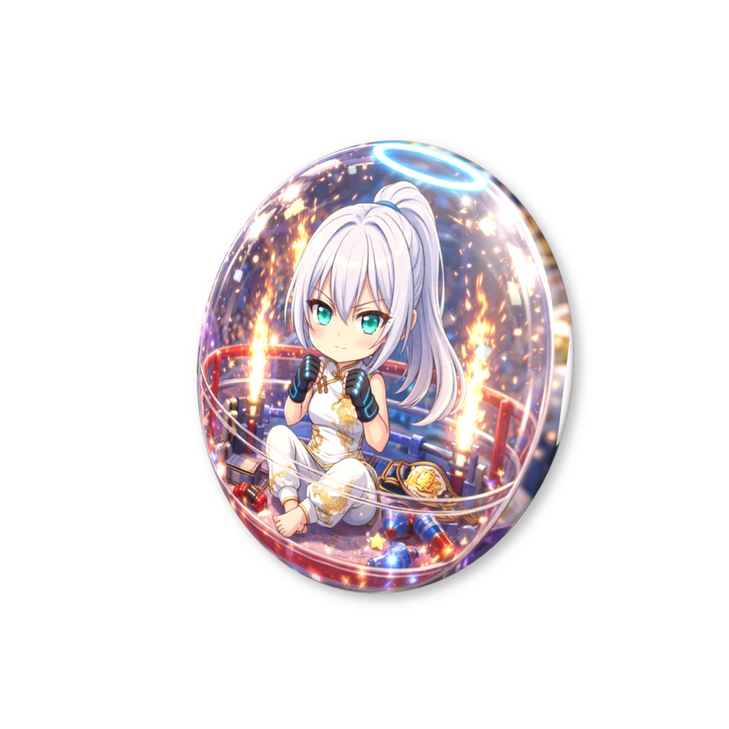 缶バッジ 格闘スタイルMira