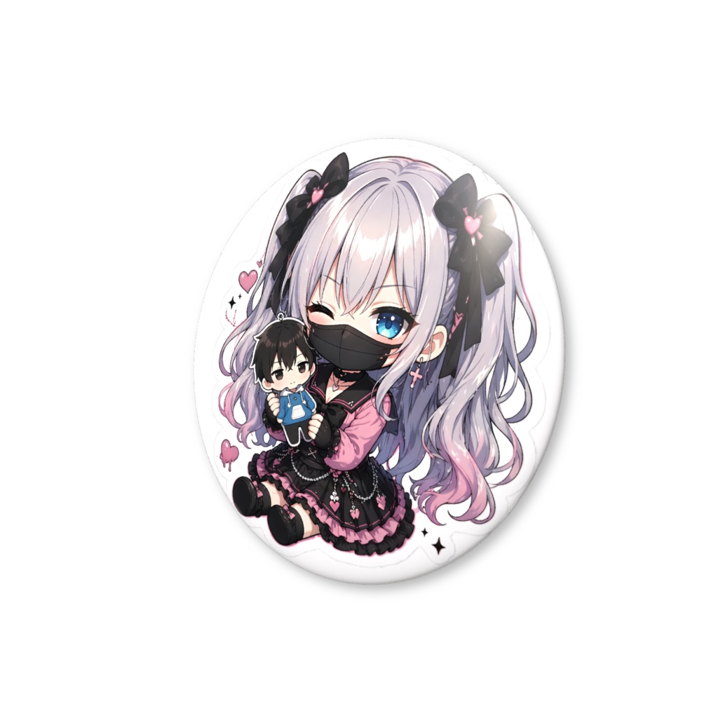 缶バッジ(32mm)原宿系ヤンデレミラ