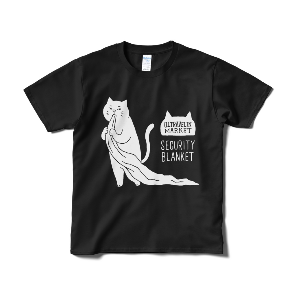 安心毛布【Tシャツ（短納期）ブラック】