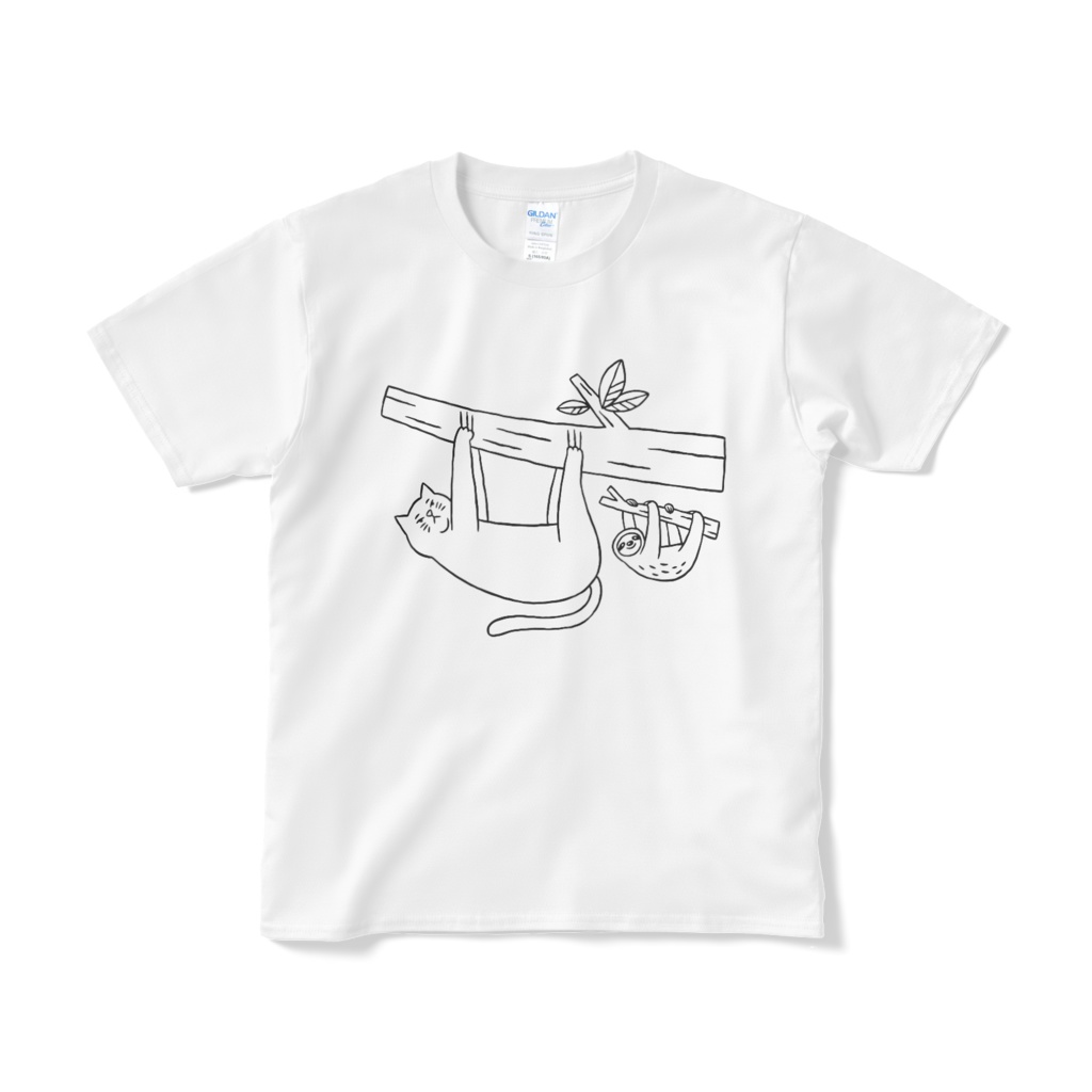 なまけてるように見えて頑張ってる猫【Tシャツ（短納期）】