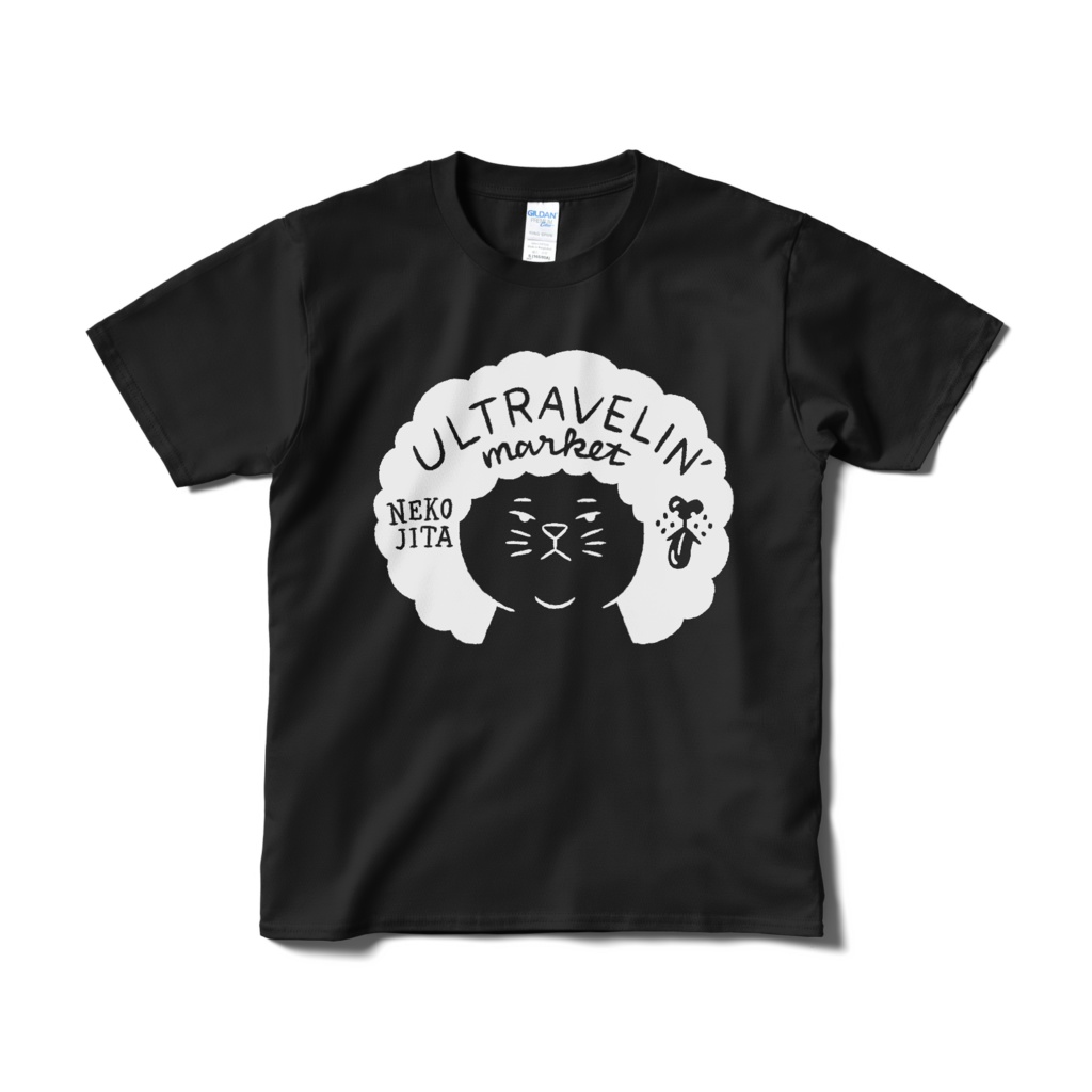 アフロ【Tシャツ（短納期）ブラック】