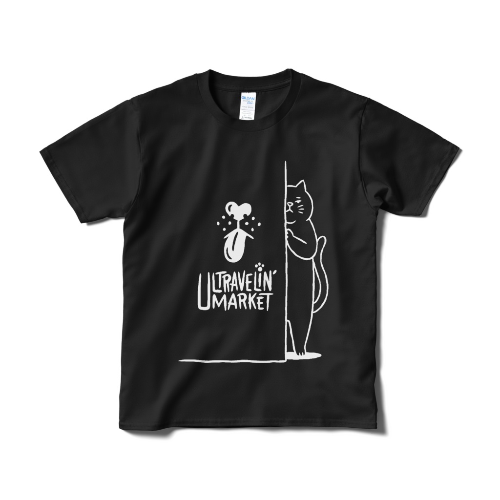 猫は見た【Tシャツ(短納期)ブラック】