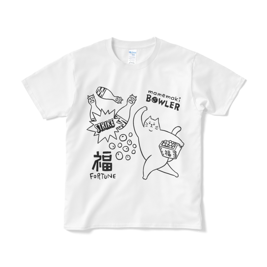 豆まきストライク【Tシャツ（短納期）】
