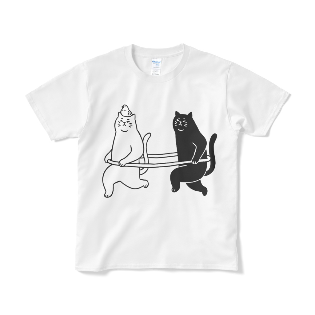 ねこポッポ【Tシャツ（短納期）】