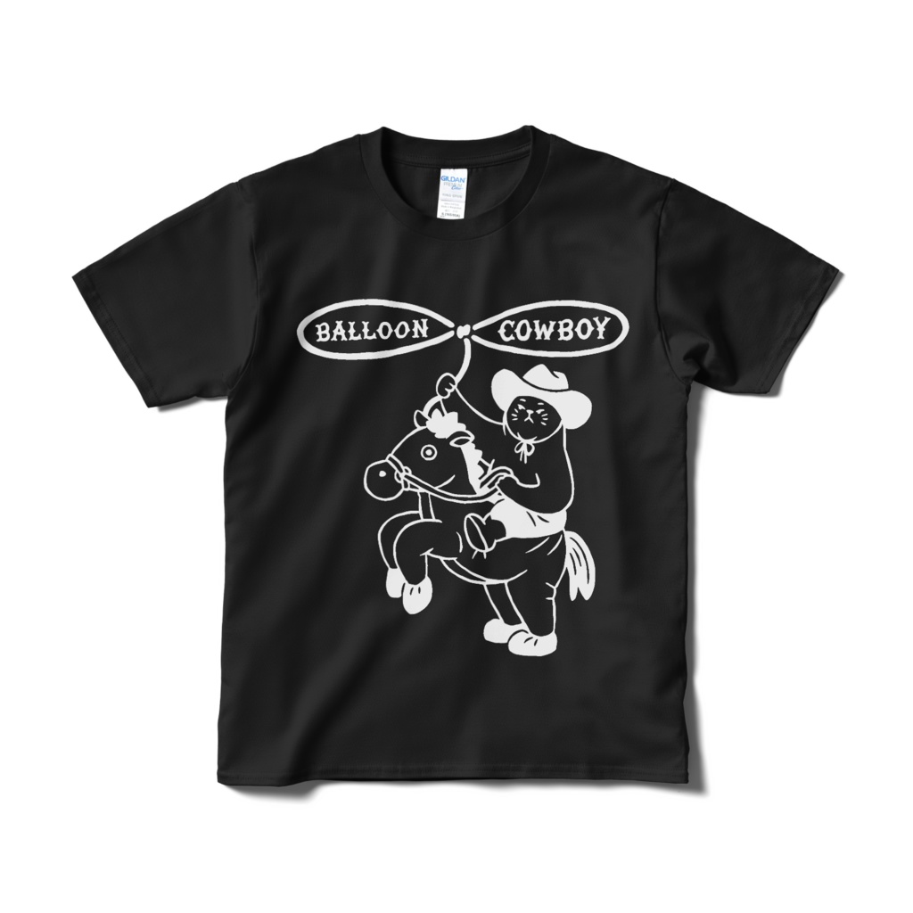 カウボーイ【Tシャツ（短納期）ブラック】