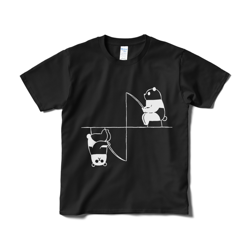 釣りリバース【Tシャツ（短納期）ブラック】