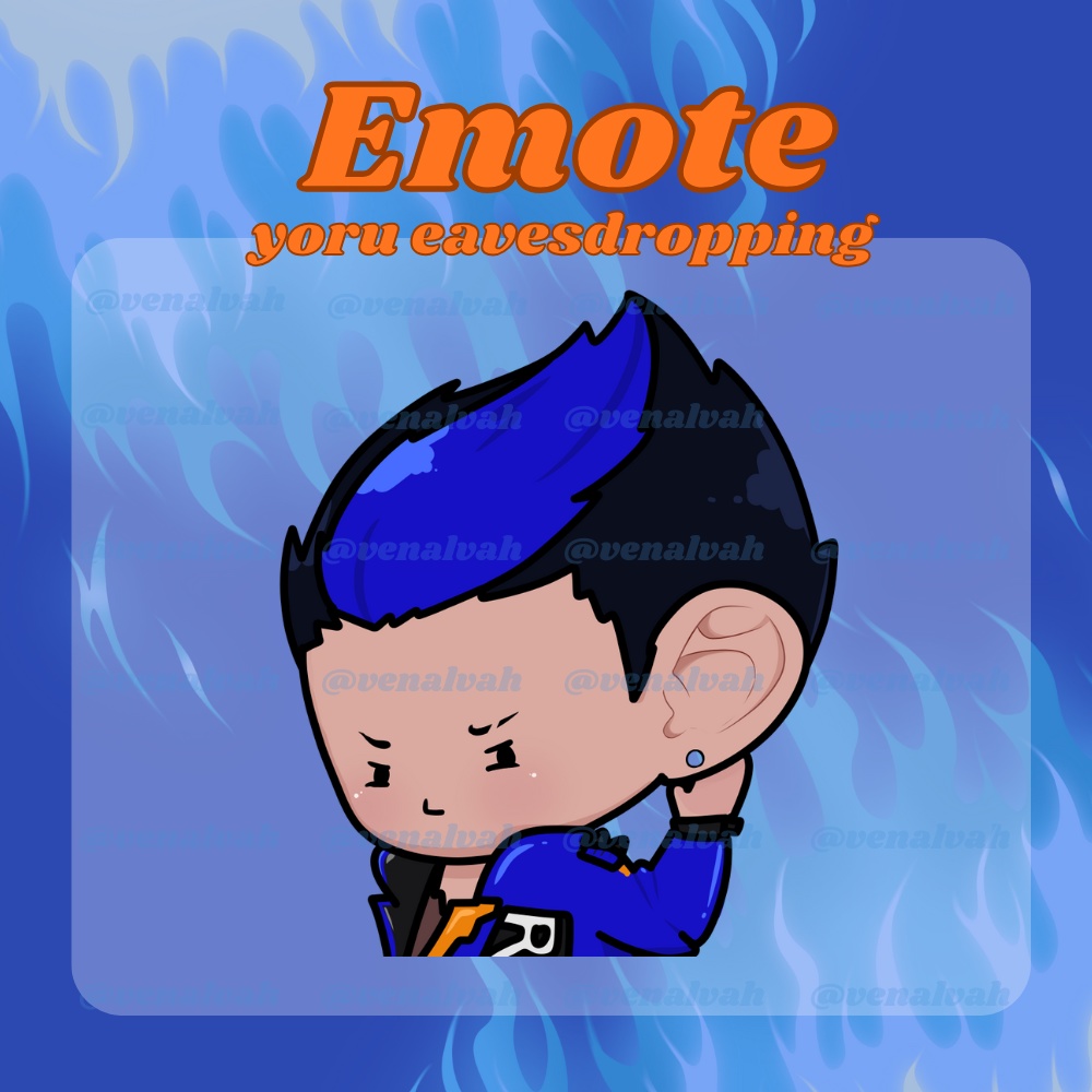 【Twitch Emote】yoru valorant emote twitch emotes