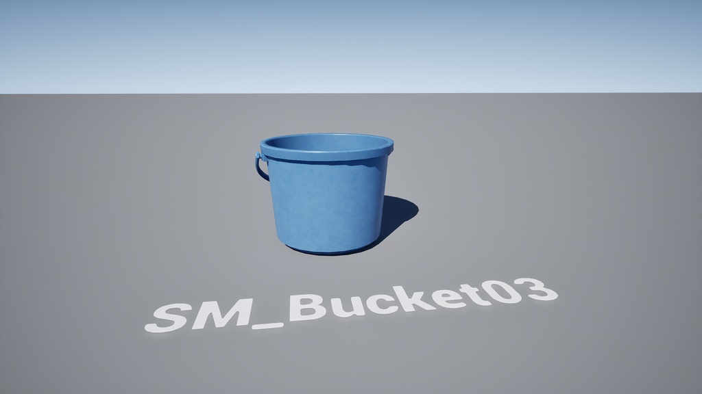 【3Dモデル】バケツ3点セット