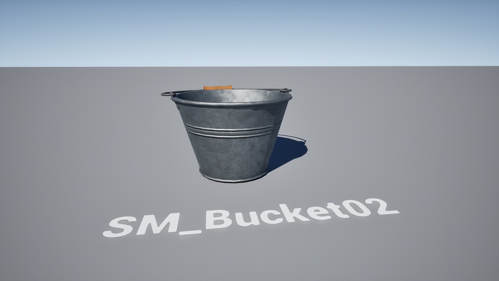 【3Dモデル】バケツ3点セット