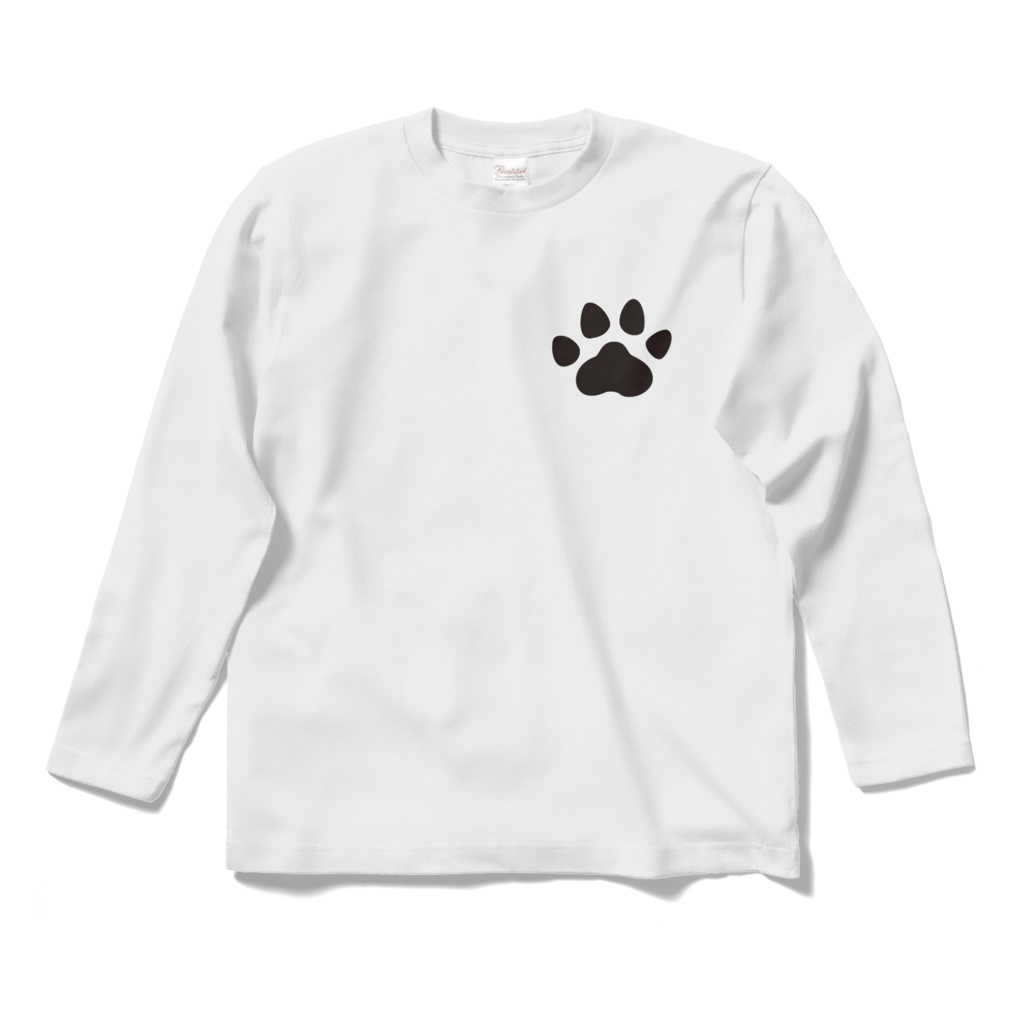 犬の肉球のロングスリーブTシャツ