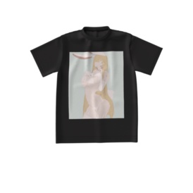 ラッキーちゃんビッグシルエットTシャツ 白黒 2色