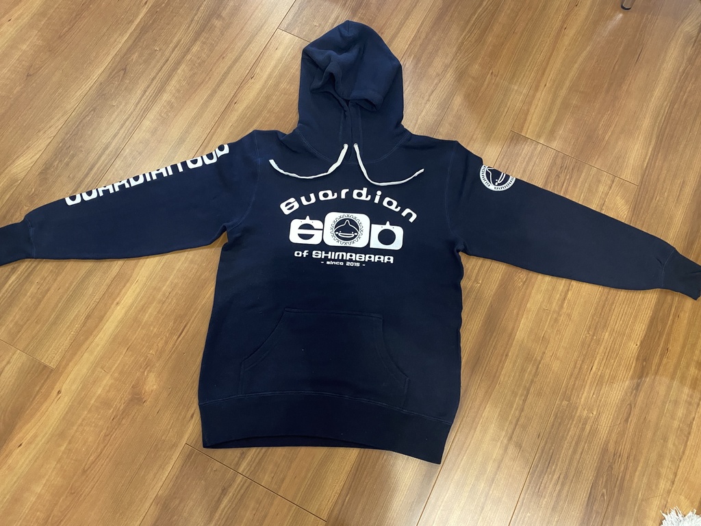 【島原守護神しまばらん】8.4oz　パーカー【黒×白　or　紺×白】