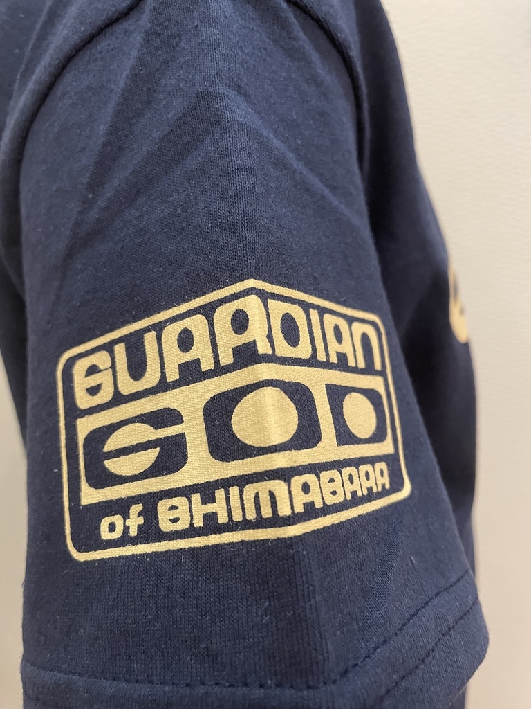 【島原守護神しまばらん】6oz Tシャツ ネイビーxアイボリー【両袖印刷】