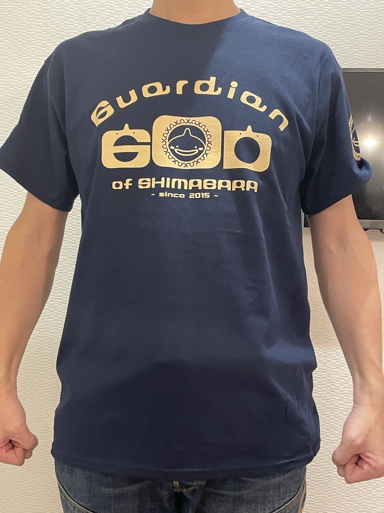 【島原守護神しまばらん】6oz Tシャツ ネイビーxアイボリー【胸のみ印刷】