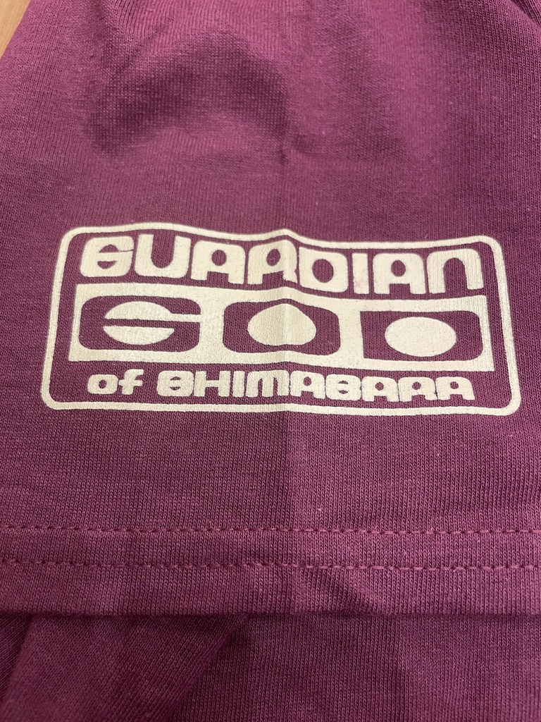 【島原守護神しまばらん】6oz Tシャツ マルーンxアイボリー【両袖印刷】