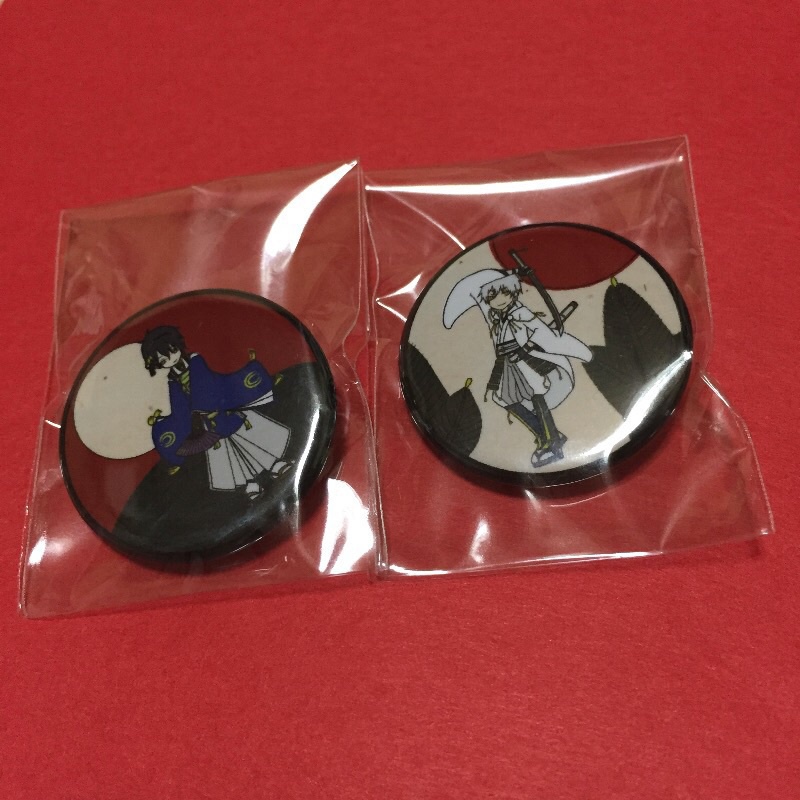 花札風缶バッジ