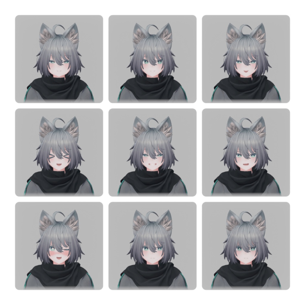 【無料】トネール君用表情セット