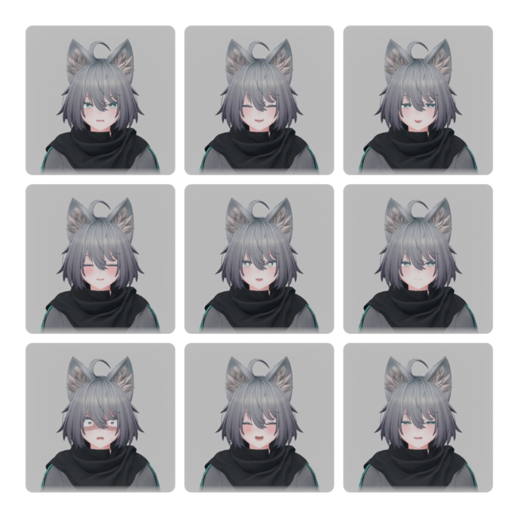 【無料】トネール君用表情セット