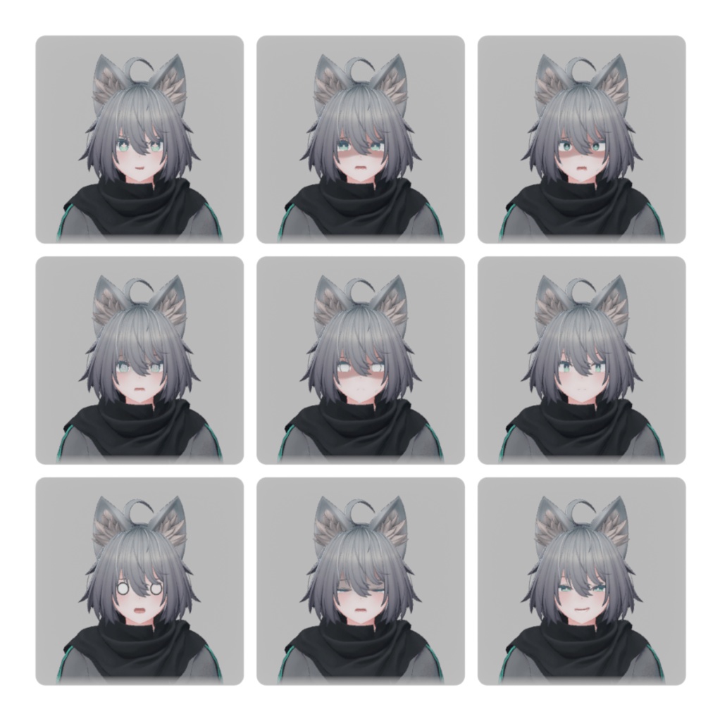 【無料】トネール君用表情セット