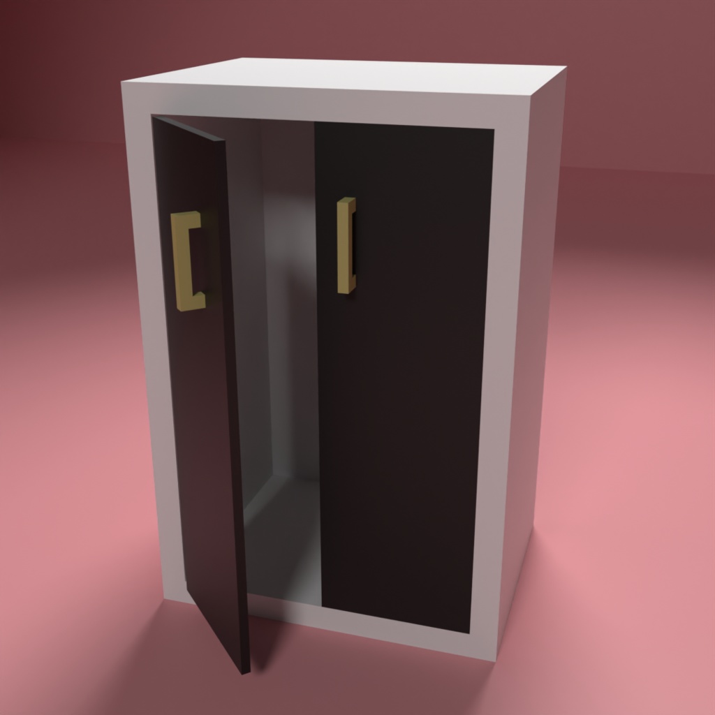 【ローポリ】棚【シンプル】