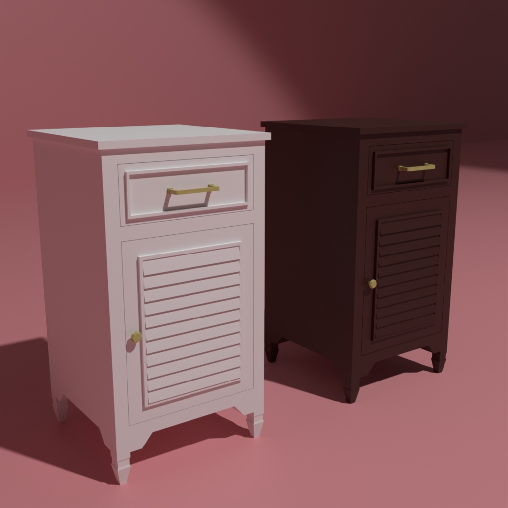 【シンプル】キャビネット&チェストセット+薬棚【可愛い】