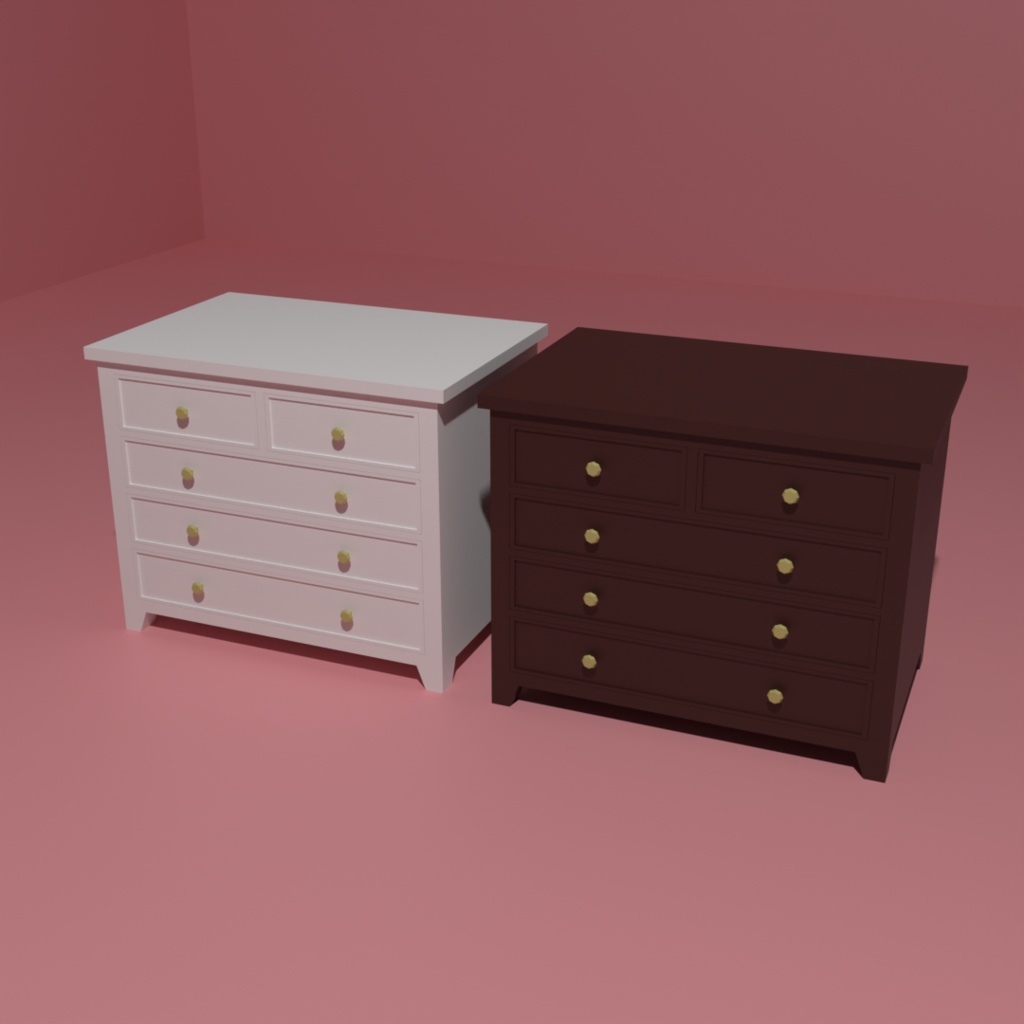 【シンプル】キャビネット&チェストセット+薬棚【可愛い】