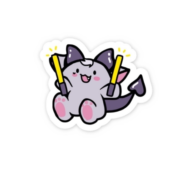 ふりふりじゃばステッカー