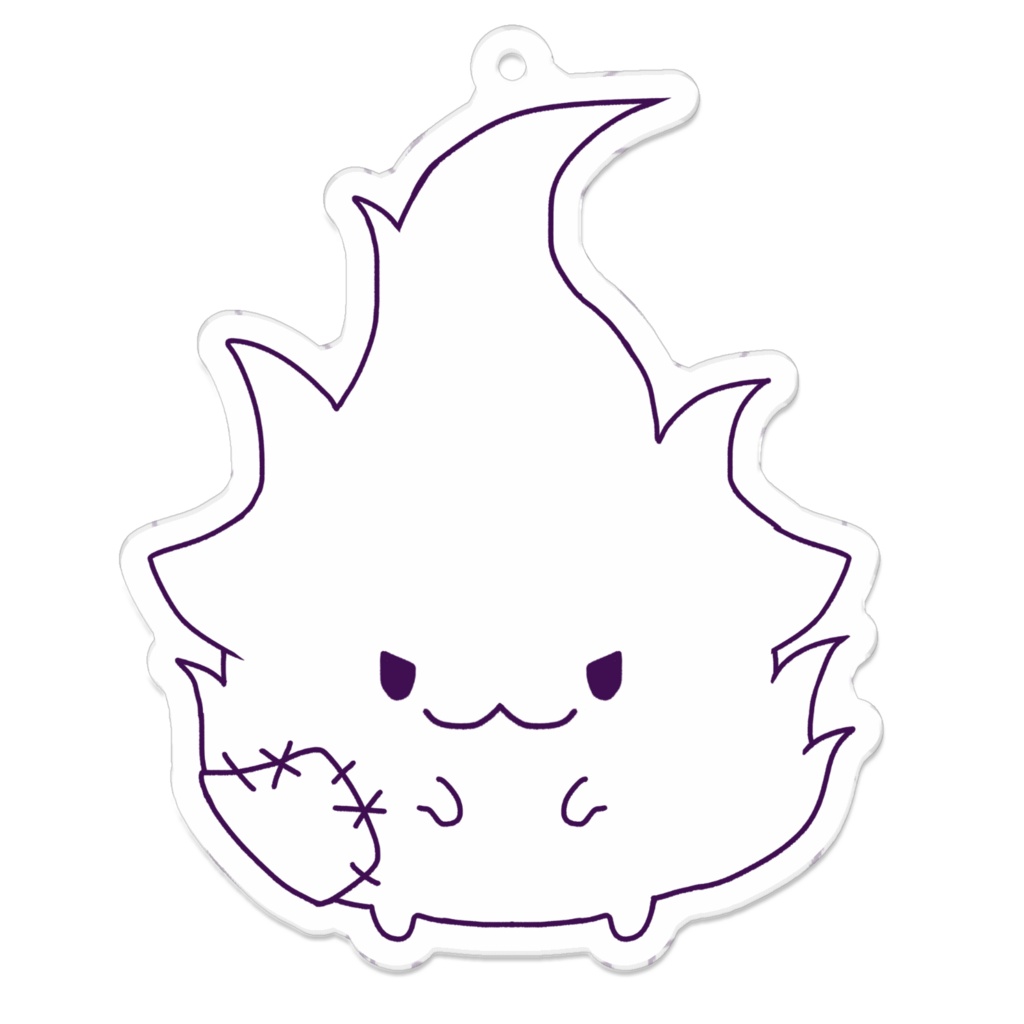 透明!生け贄アクキー👻