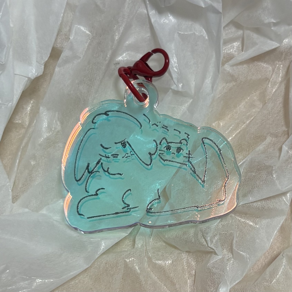 猫ﾌﾍﾞﾗﾌｧアクキー