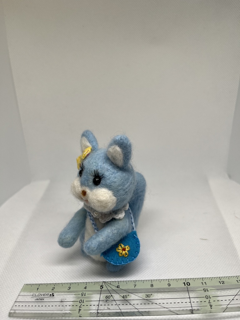 ★羊毛フェルトのレトロリスちゃん単体のみ★(オプションもどうぞ)