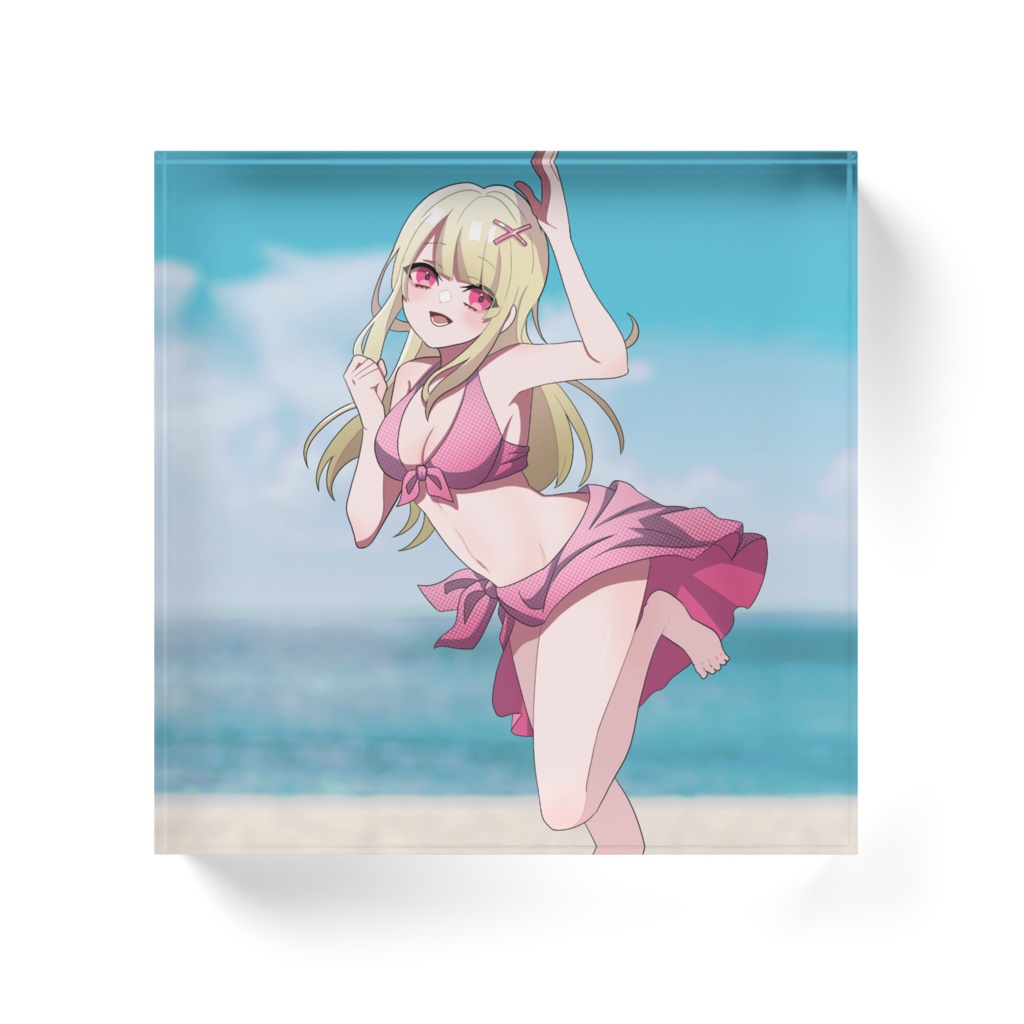 アクリルブロック100x100【如月ナギ水着ver】