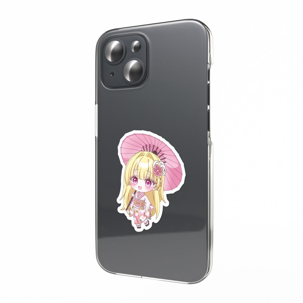 スマホステッカー【如月ナギ】【着物】