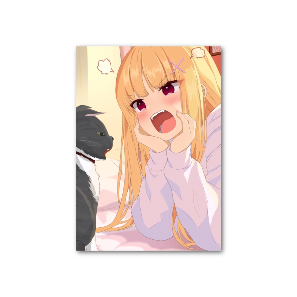 フォト風カード - 縦 - 両面【如月ナギ】