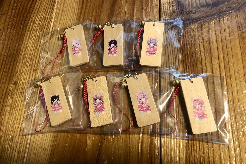 『NATSULINK』木札ストラップ 全7種
