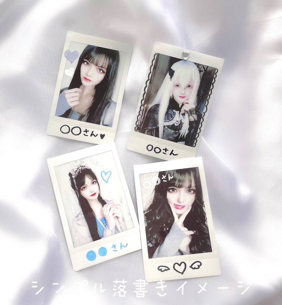 落書きありチェキ ギャルバニー