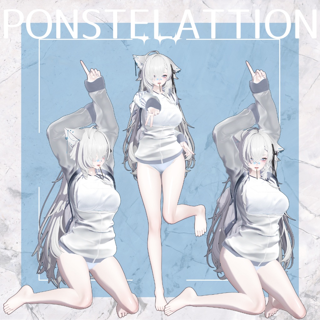 足&お腹魅せポーズアニメーション集 全31種+差分9種