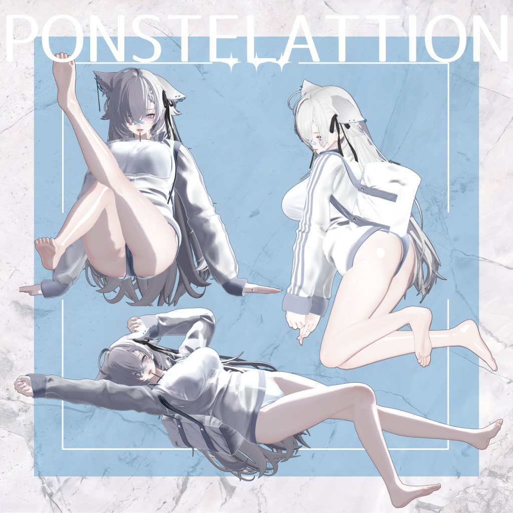 足&お腹魅せポーズアニメーション集 全31種+差分9種