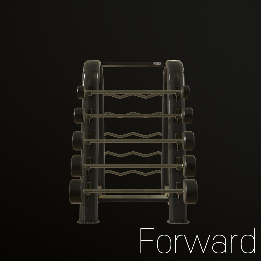 3D Model) GYM <Curl Barbell Set> <Dumbbell Set>