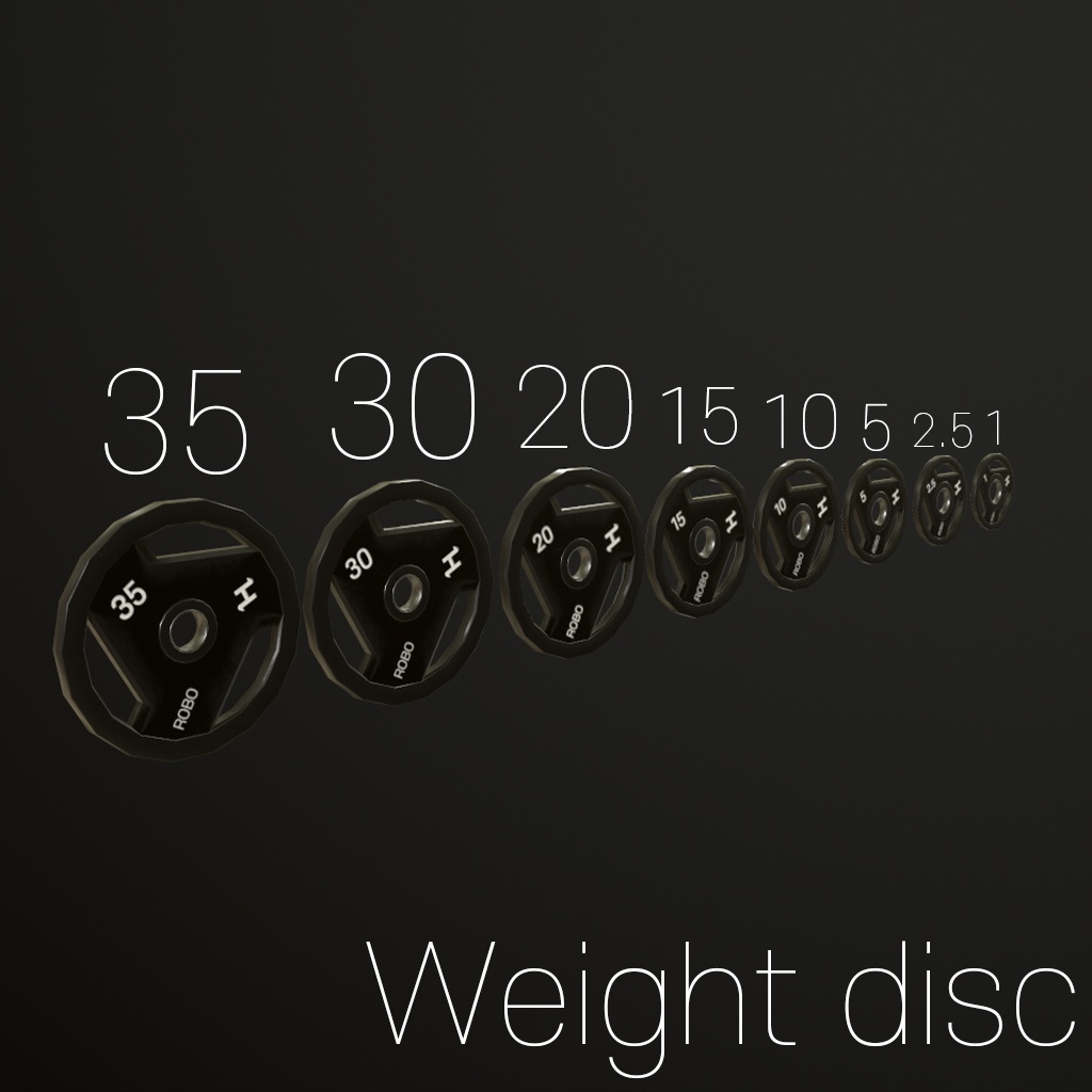 3D Model) GYM Weight Disc