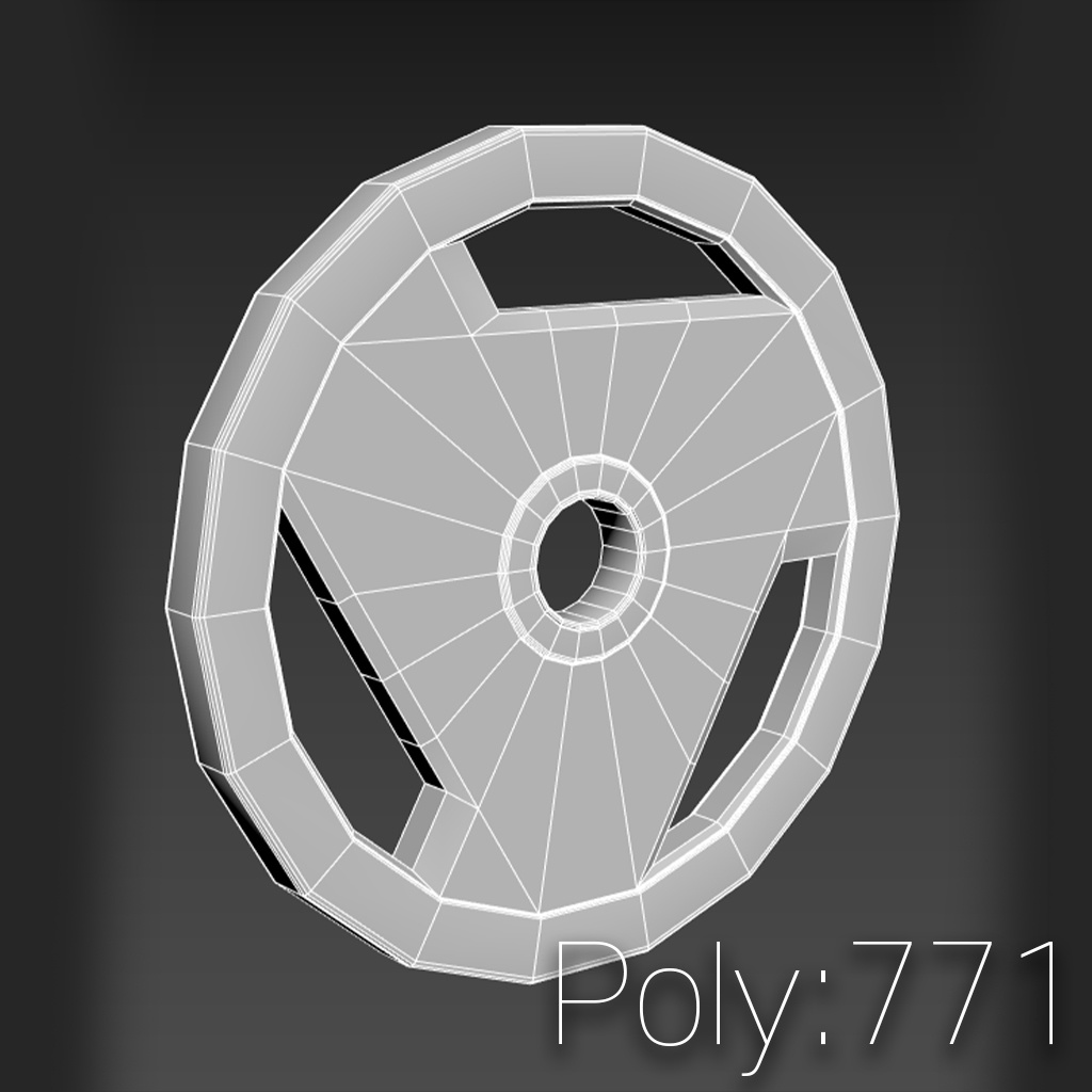 3D Model) GYM Weight Disc