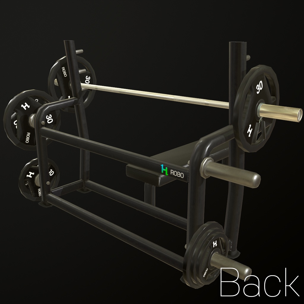 3D Model) GYM Bench press
