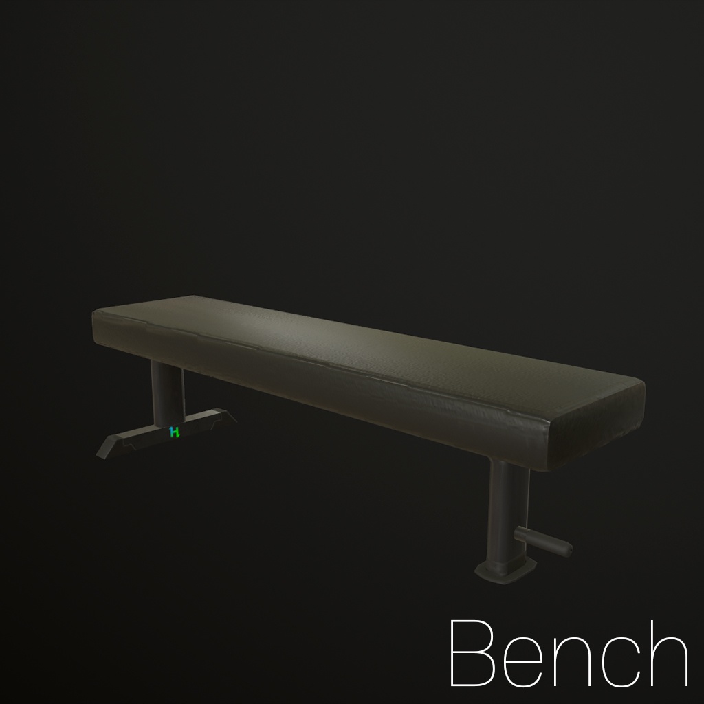 3D Model) GYM Bench press